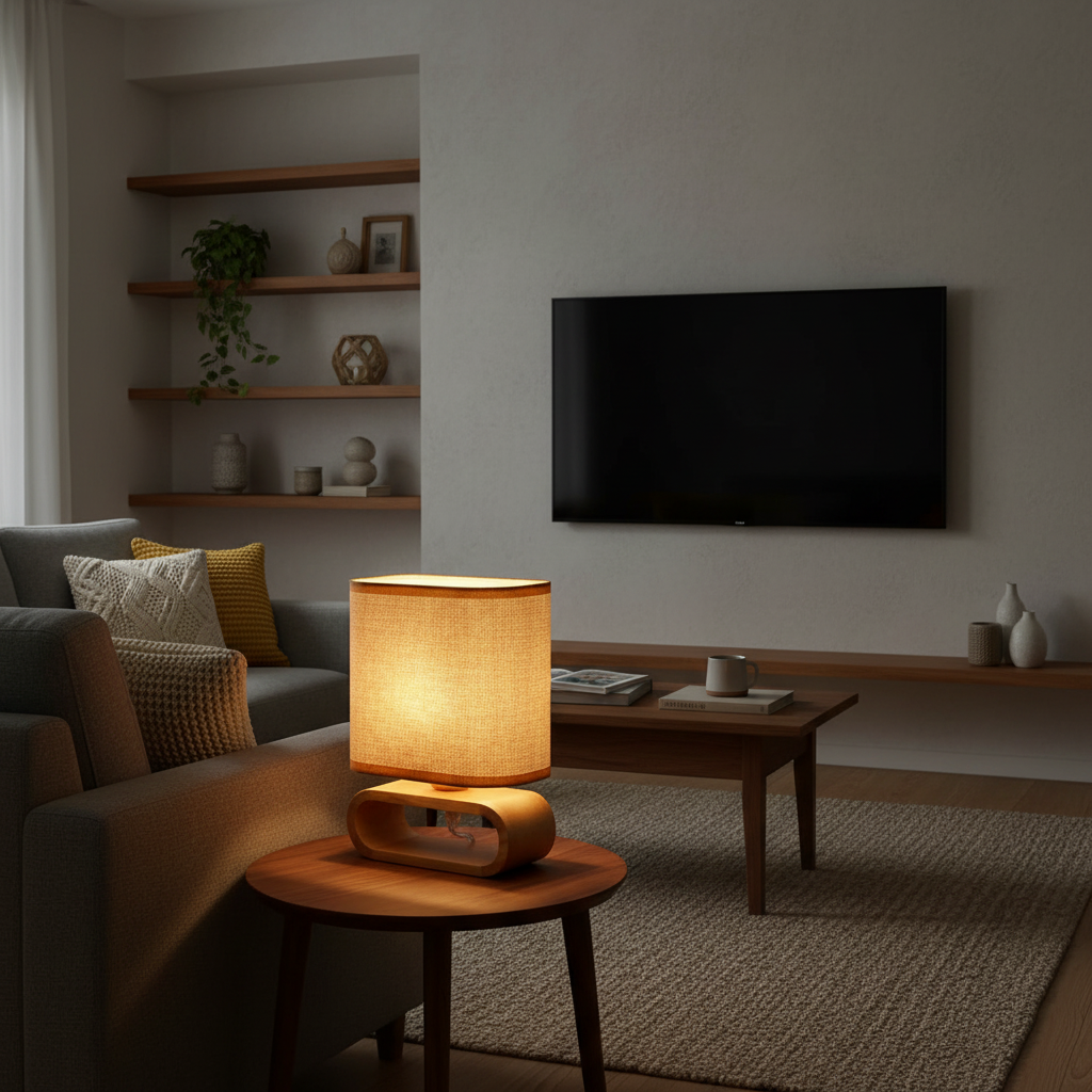 Bambino | Bamboo Table Lamp for Bedroom and Living Room