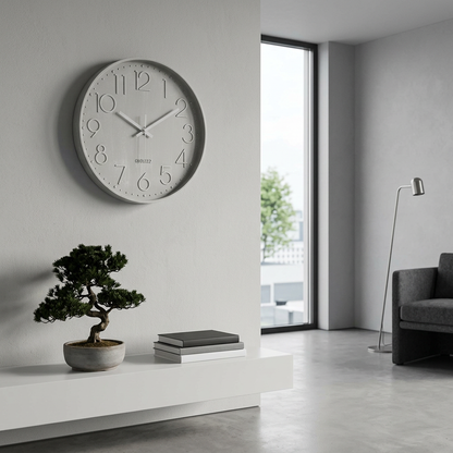 Colorful Round Wall Clock | Modern Wall Clock Decor 30cm