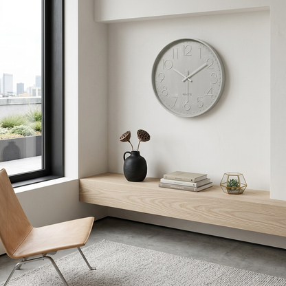 Colorful Round Wall Clock | Modern Wall Clock Decor 30cm