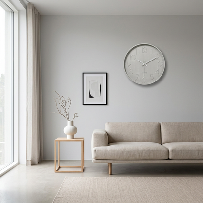 Colorful Round Wall Clock | Modern Wall Clock Decor 30cm