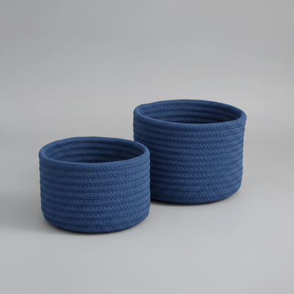 Cotton Rope Storage Baskets | Eco-Friendly Organizer