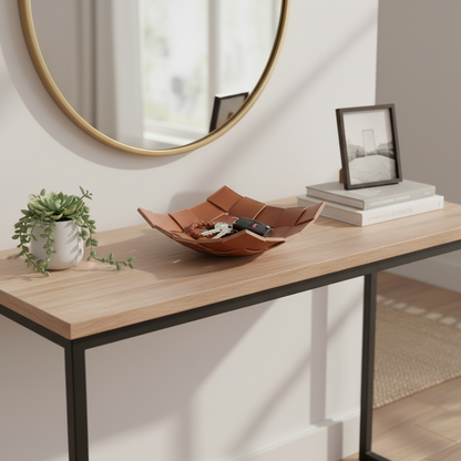 Elegant PU Leather Storage Tray | Key and Miscellaneous Organizer