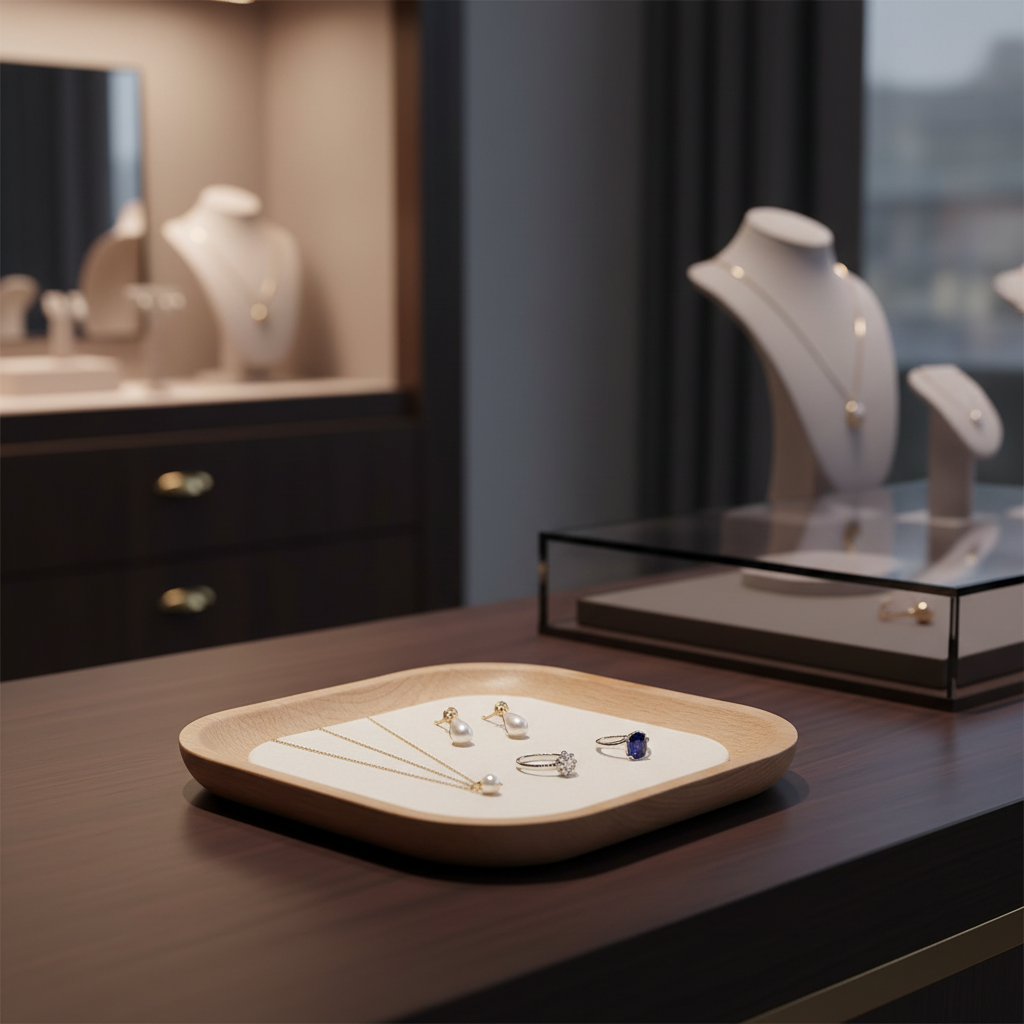 Elegant Wooden Jewelry Organizer | Jewelry Box for Women