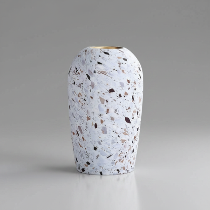 Terrazzo Style Ceramic Vase | Modern Flower Vase Decor