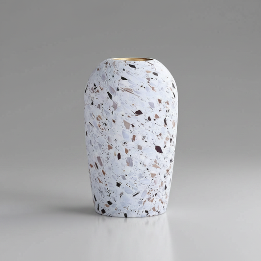 Terrazzo Style Ceramic Vase | Modern Flower Vase Decor