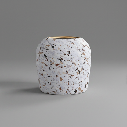 Terrazzo Style Ceramic Vase | Modern Flower Vase Decor