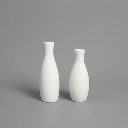 Modern White Ceramic Floor Vase | Stylish Home Decor