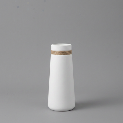 White Ceramic Vase | Modern Japanese Artist Style